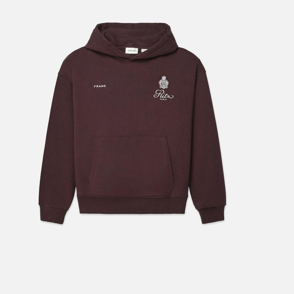 Frame Denim Burgundy Hoodie